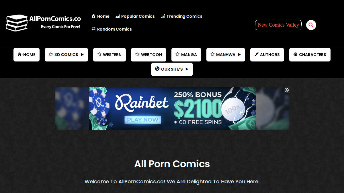 AllPornComics · Podgląd strony
