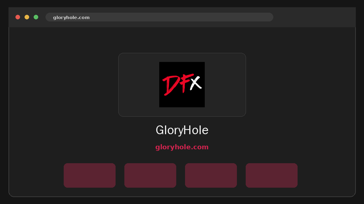 GloryHole · Podgląd strony