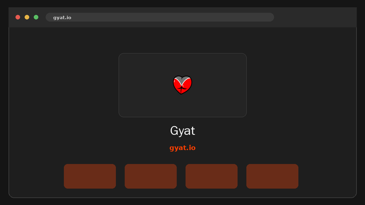 Gyat · Podgląd strony