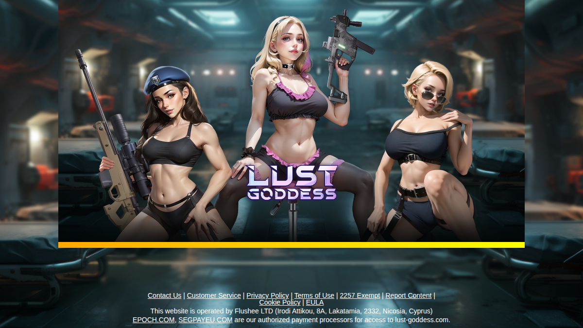 Lust Goddess · Podgląd strony