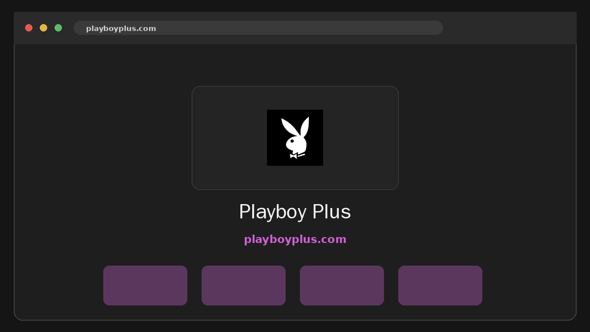 Playboy Plus · Podgląd strony