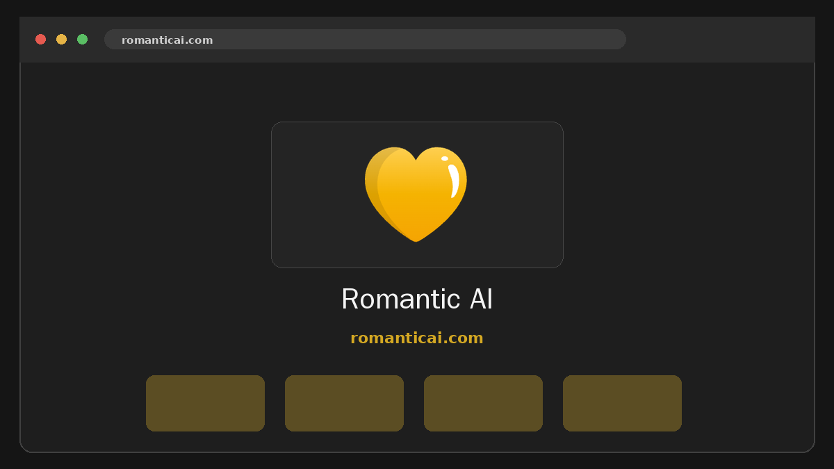 Romantic AI · Podgląd strony