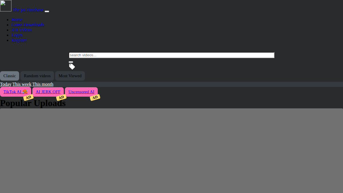 The JOI Database · Podgląd strony