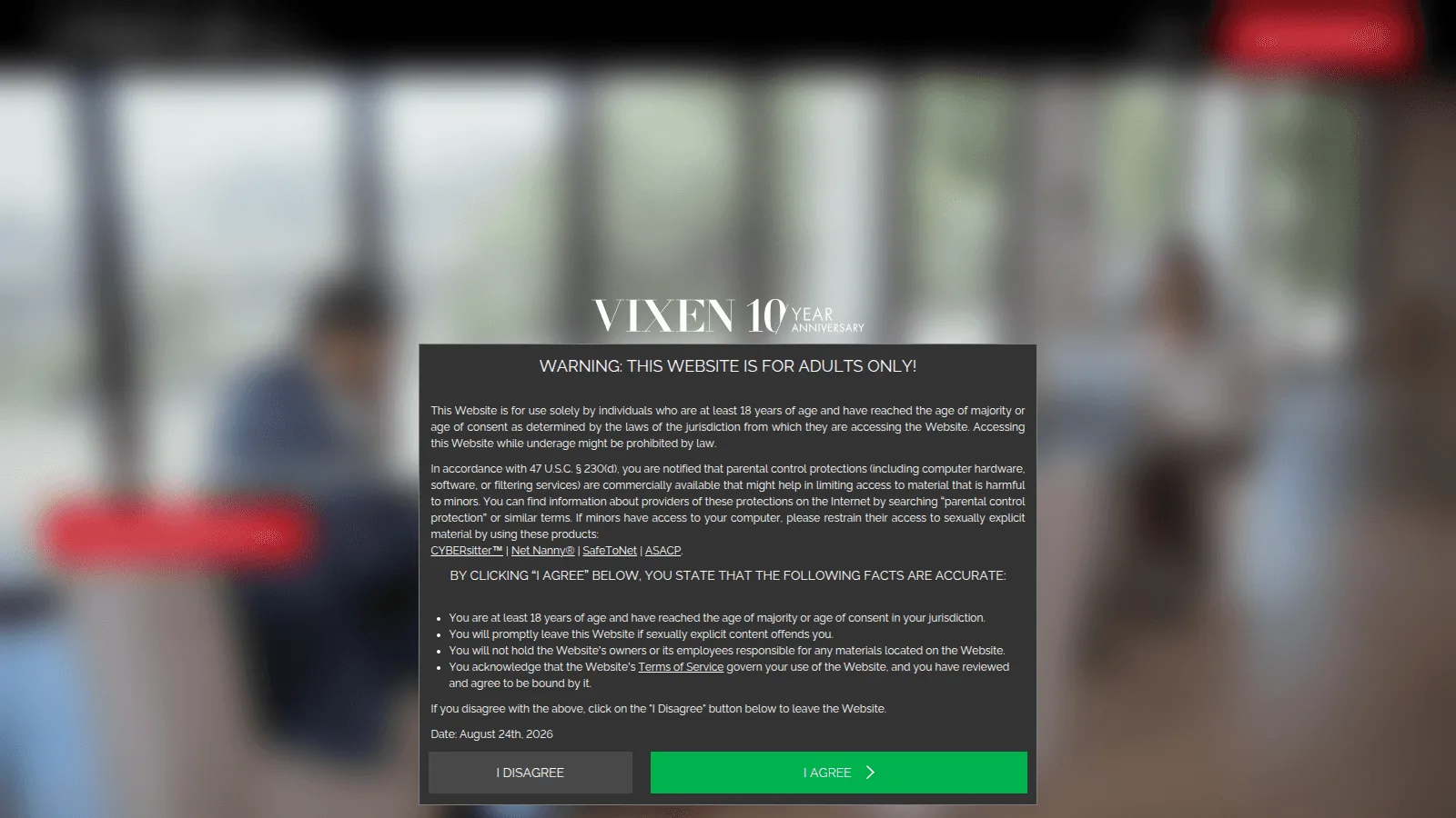 Vixen.com · Podgląd strony