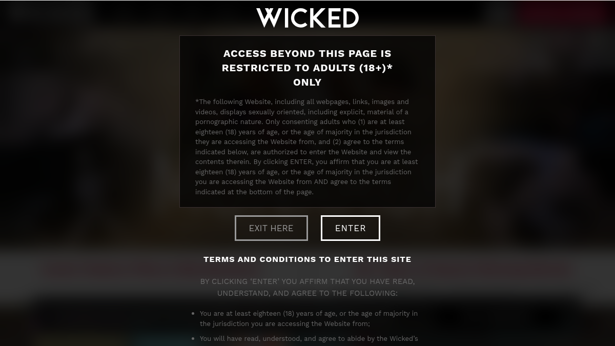 Wicked · Podgląd strony